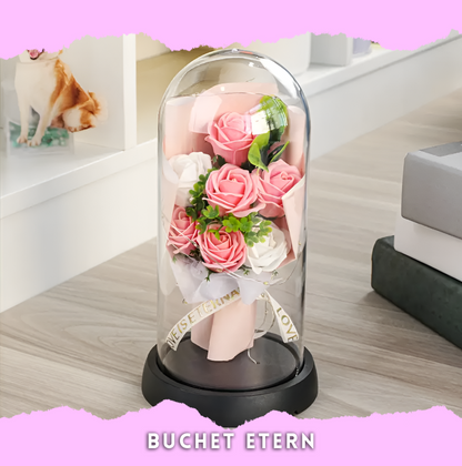 Buchet De 7 TRANDAFIRI ™ - BUCHET ETERN CRISTAL